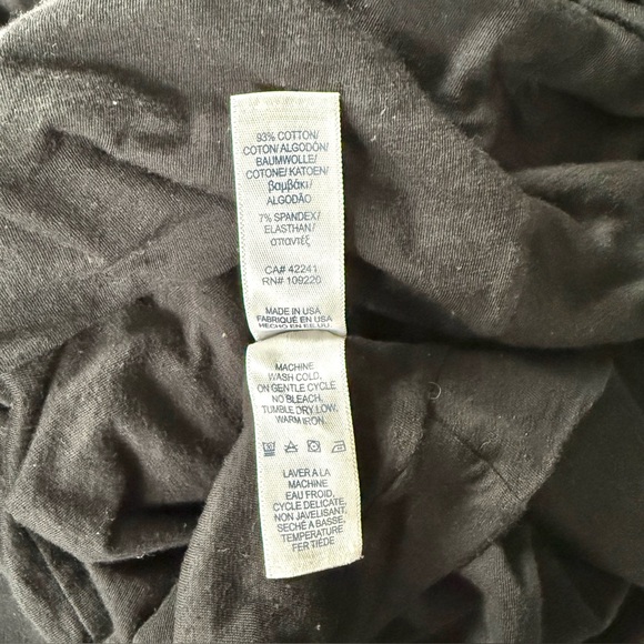 VELVET by Graham & Spencer Black Cowl Neck Pullover Ruched Bodycon Dress Medium - Picture 11 of 13